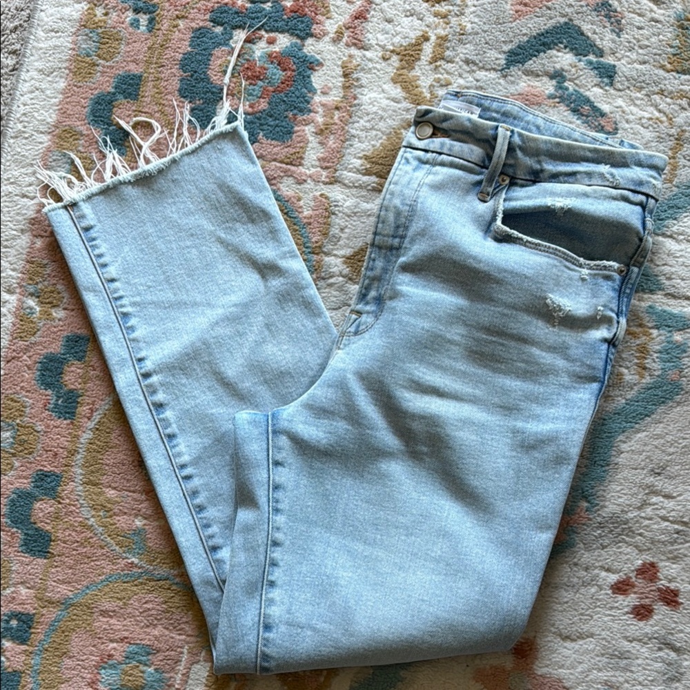 Good American High Rise Straight Jeans